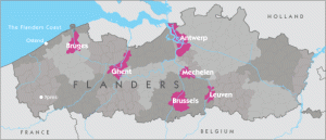 Map of Flanders